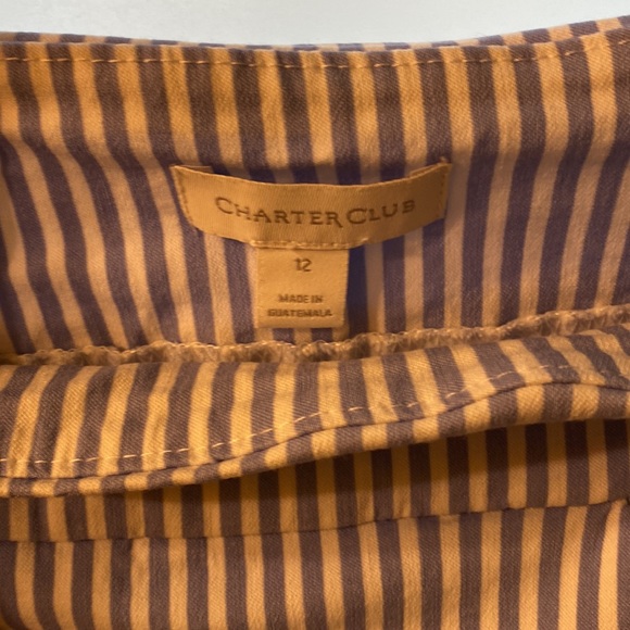 🦋Women’s Charter Club Relaxed Skorts Miniskirt in Blue & White - Like New💖💞💕 - Picture 2 of 6